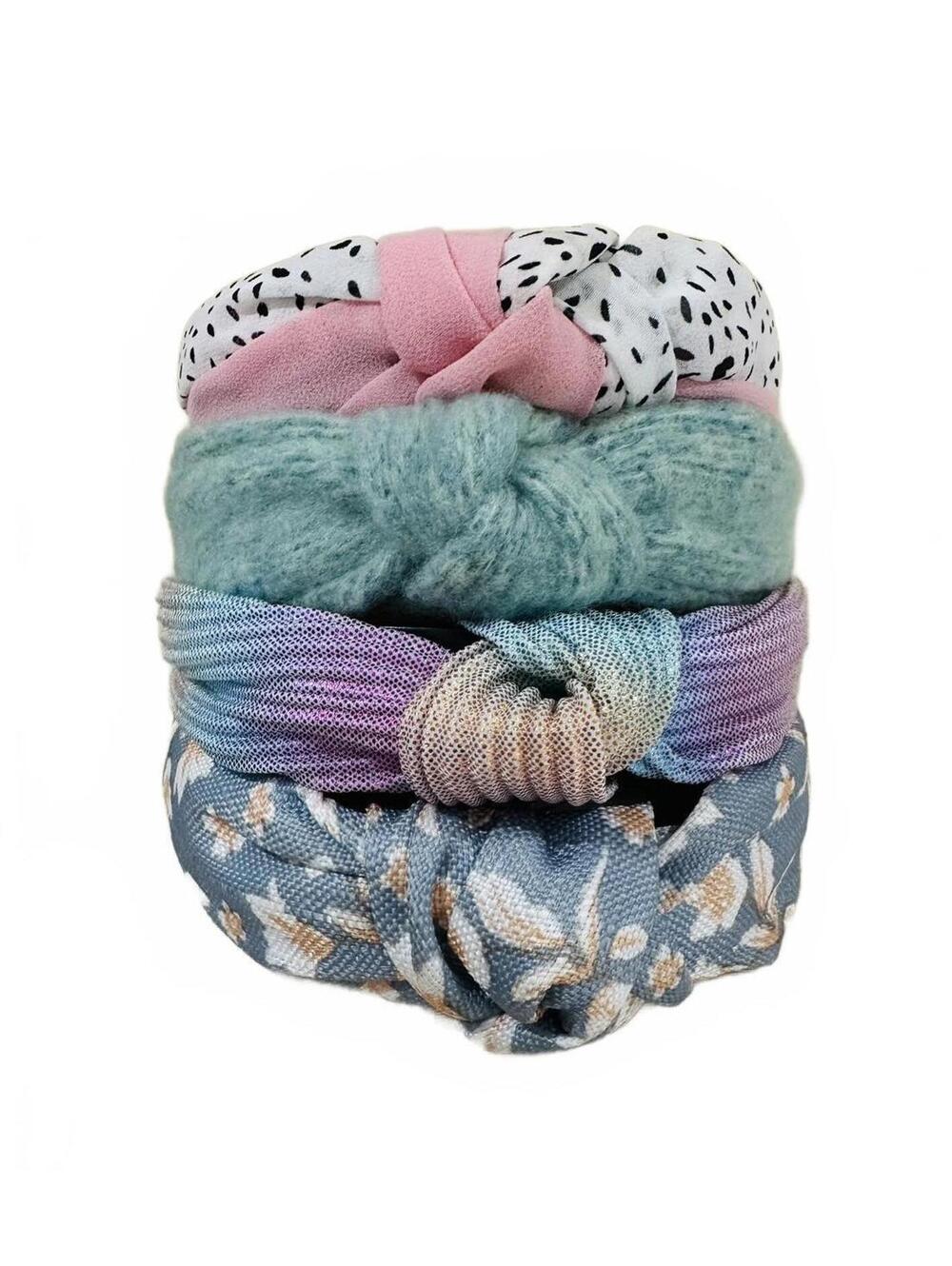 Set of 4 Assorted Knotted Headbands